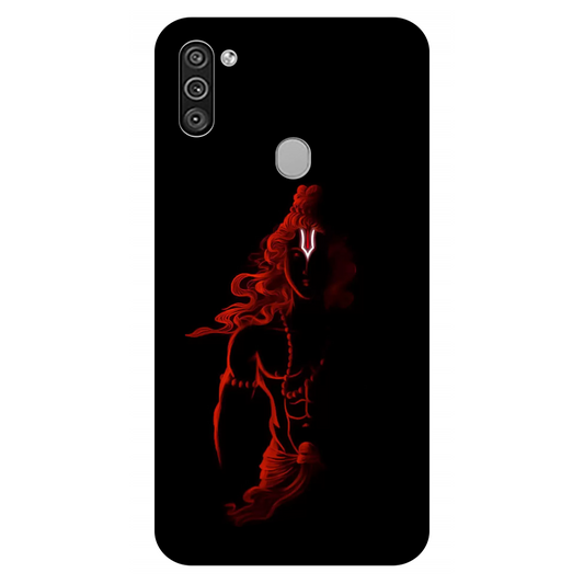 Red Silhouette of a Warrior Ram Case Samsung Galaxy M11 (2020)