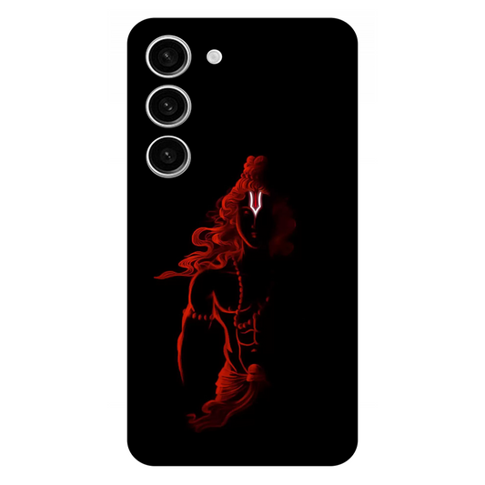 Red Silhouette of a Warrior Ram Case Samsung Galaxy S23 5G