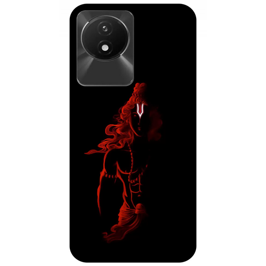 Red Silhouette of a Warrior Ram Case Vivo Y02A 4G