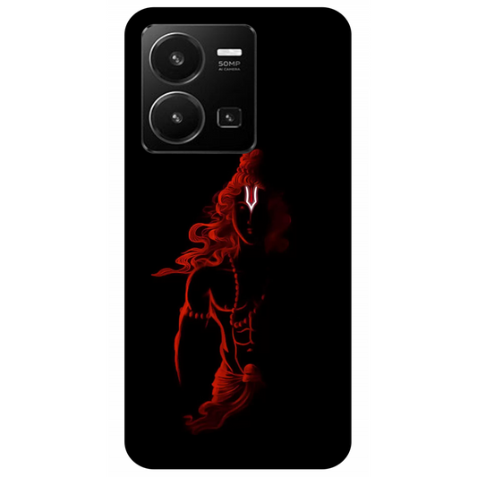 Red Silhouette of a Warrior Ram Case Vivo Y35