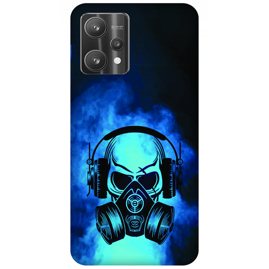 Skull in Gas Mask with Headphones Case Realme V25
