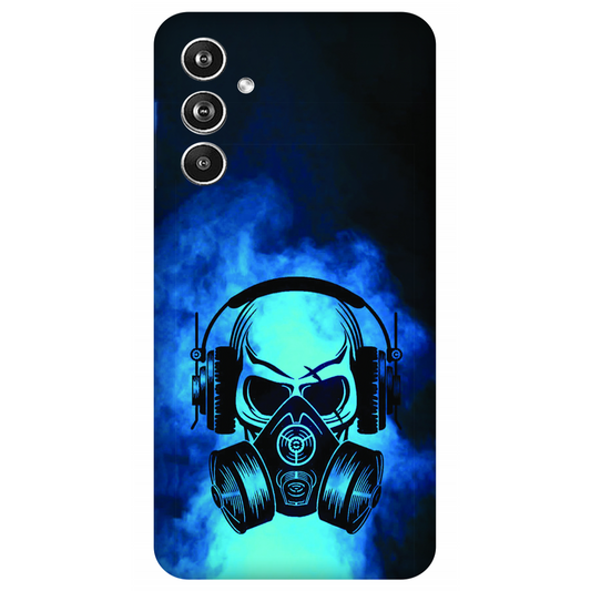 Skull in Gas Mask with Headphones Case Samsung Galaxy F54 5G