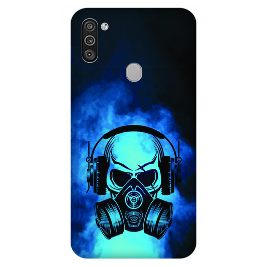 Skull in Gas Mask with Headphones Case Samsung Galaxy M11 (2020)