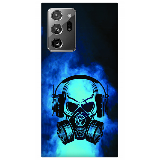 Skull in Gas Mask with Headphones Case Samsung Galaxy Note 20 Ultra