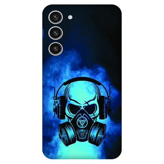 Skull in Gas Mask with Headphones Case Samsung Galaxy S23 Plus 5G
