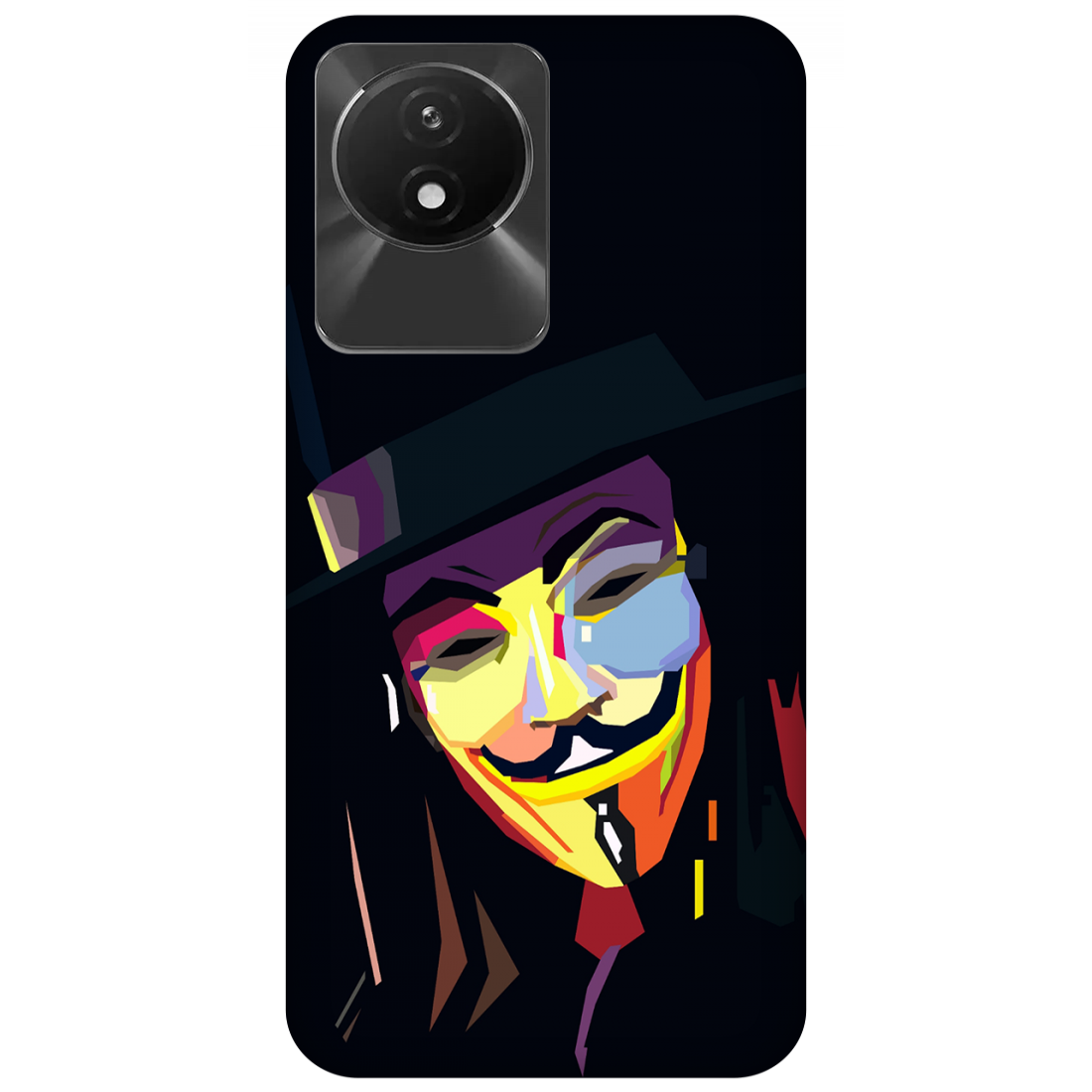 The Guy Fawkes Mask Case Vivo Y02A 4G