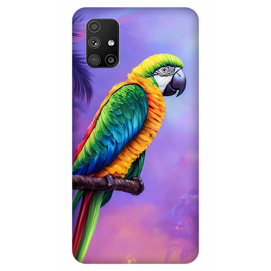 Vibrant Parrot in an Ethereal Atmosphere Case Samsung Galaxy M51