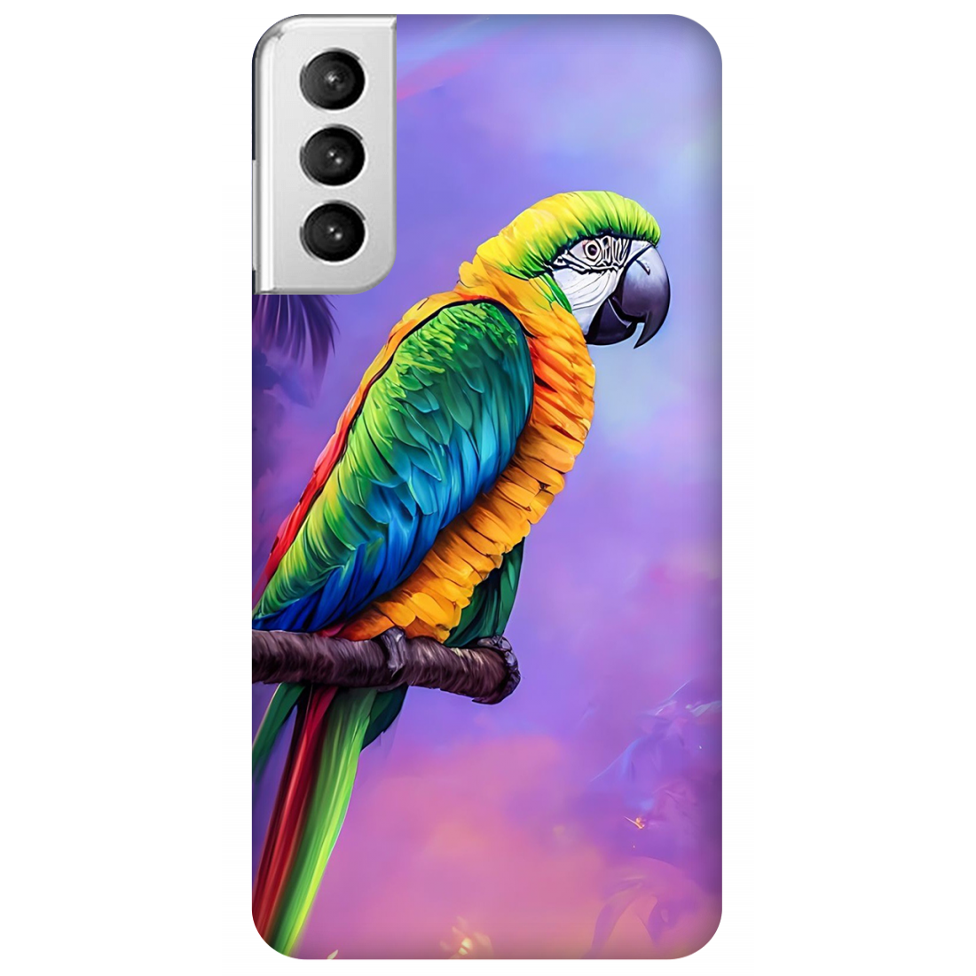 Vibrant Parrot in an Ethereal Atmosphere Case Samsung Galaxy S21 Plus 5G