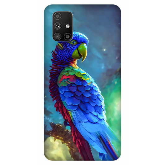 Vibrant Parrot in Dreamy Atmosphere Case Samsung Galaxy M51