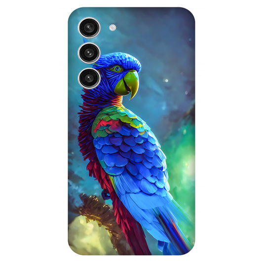 Vibrant Parrot in Dreamy Atmosphere Case Samsung Galaxy S23 Plus 5G