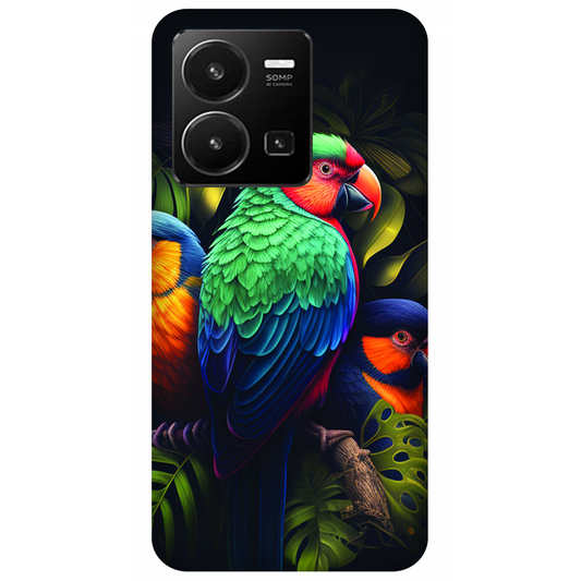 Vibrant Tropical Birds Case Vivo Y35