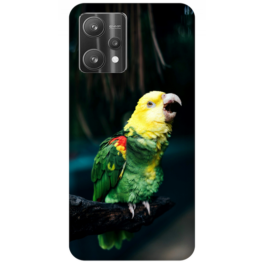 Vocalizing Vibrance: A Parrot Portrait Case Realme V25