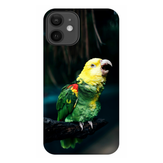 Vocalizing Vibrance: A Parrot Portrait Case Apple iPhone 12 mini