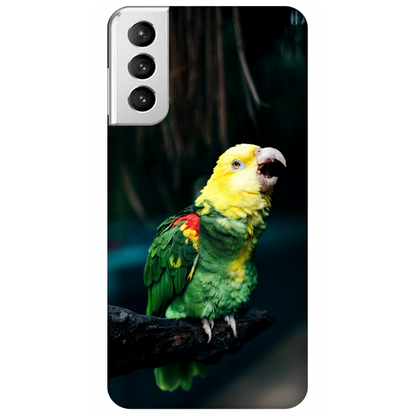 Vocalizing Vibrance: A Parrot Portrait Case Samsung Galaxy S21 Plus 5G